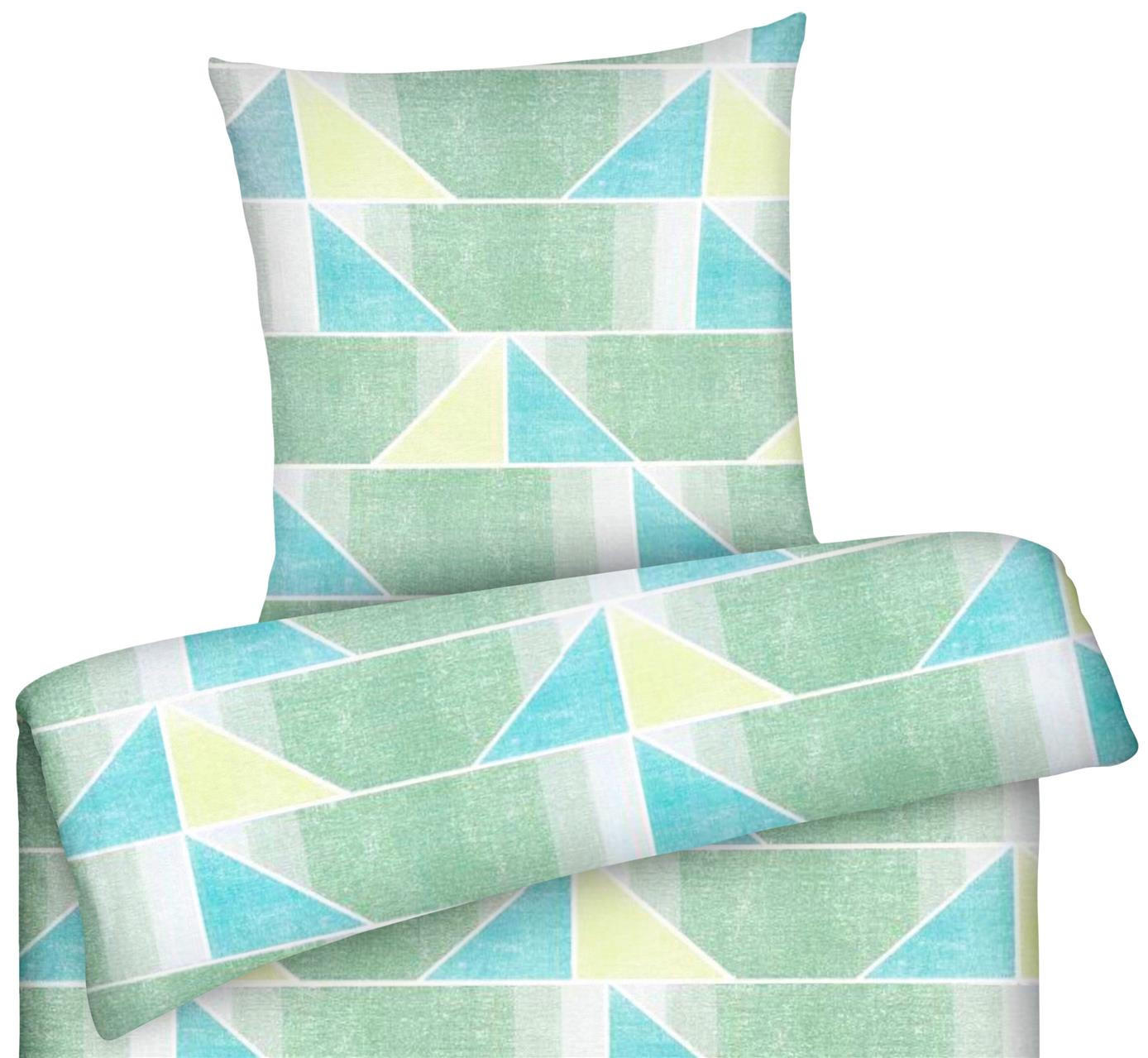 Thumbnail - Carpe Sonno Bettwäsche, Grün, Textil, Grafikmuster, Füllung: Baumwollfüllung, Rechteckig, 135x200 cm, Oeko-Tex® Standard...