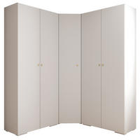 GARDEROBEN-SET 236,7/181,7/47 - Goldfarben/Schwarz, Holz/Kunststoff (181.7/236.7/47cm) - Abiks Möbel