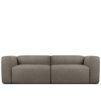 2,5-SITZER SOFA BUFFO, kühles Braun - Braun, Holz/Holzwerkstoff (250/73/96cm) - KONSIMO®