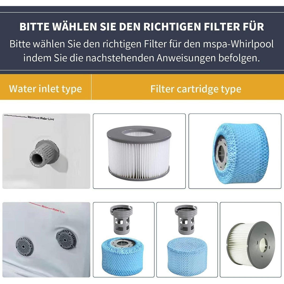 FILTERKARTUSCHE 4er Set für MSpa Whirlpools - Grün, Kunststoff (67/67/67cm)