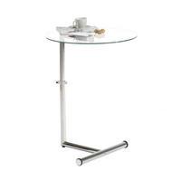 COUCHTISCH LEONIE - Chromfarben/Klar, Glas (46/46/65cm) - IDIMEX