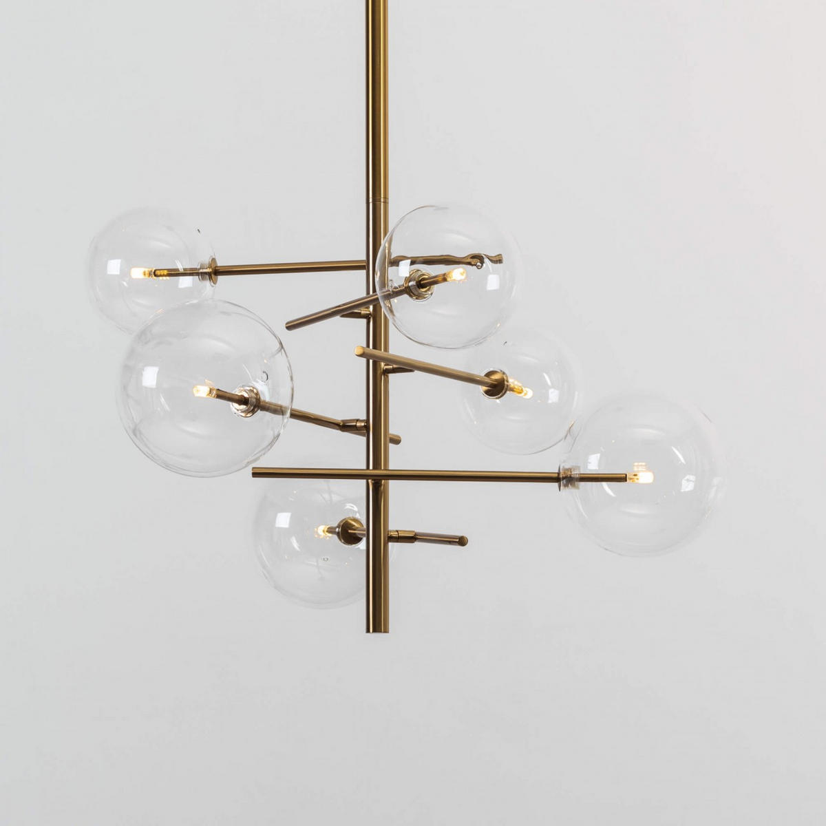 HÄNGELEUCHTE Osam, Messing, 96cm - Goldfarben, Metall (70/70/96cm) - KOSILUM