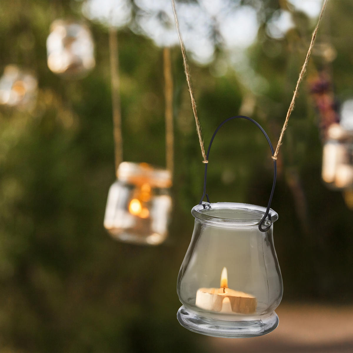 12xWINDLICHT - Transparent, Glas (8.5/10/8.5cm) - Relaxdays