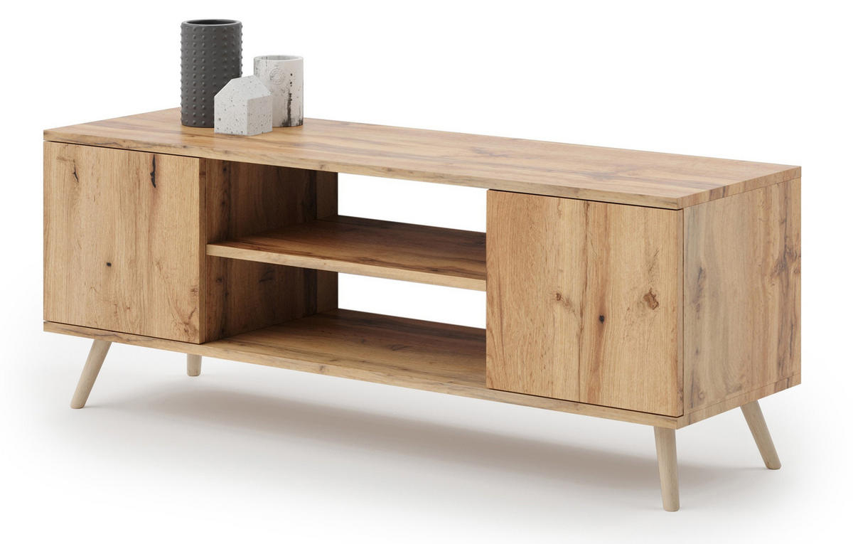 LOWBOARD Focus - Eichefarben, Holzwerkstoff (40/50/135cm) - RAUMHIRSCH FURNITURE