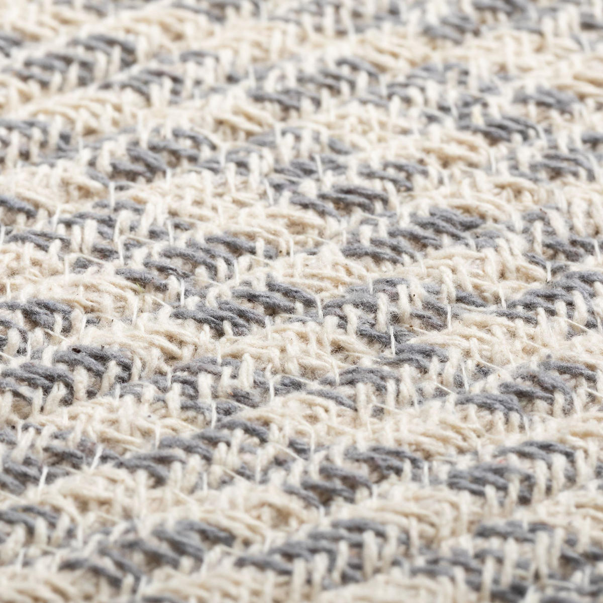 HANDWEBTEPPICH 80/80 cm Bali Plain - Hellgrau, Naturmaterialien (80/80cm) - Steffensmeier