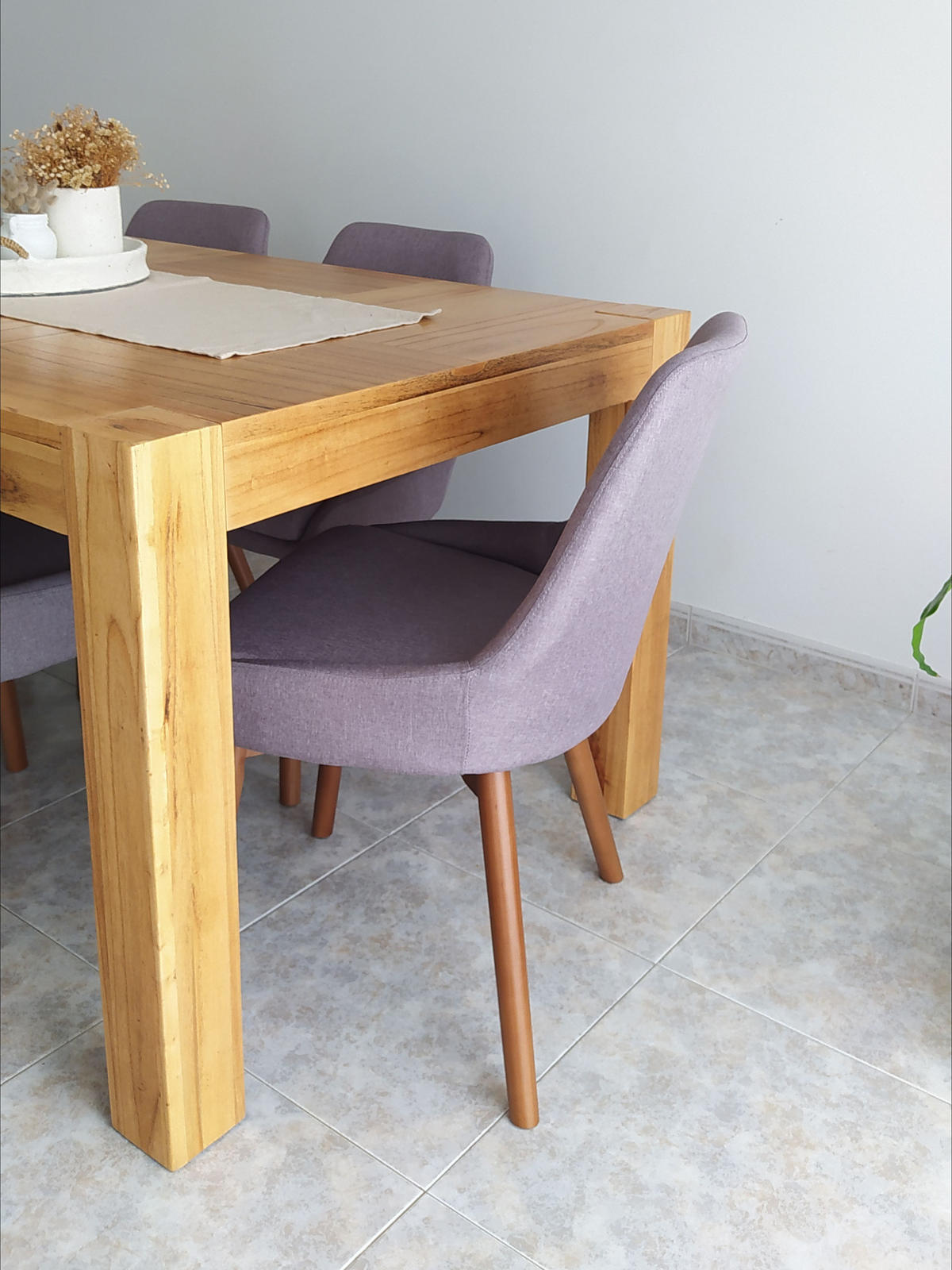 JÍDELNÍ ŽIDLE sada 2 ks čalounění Šedá Melfort - šedá, dřevo/textil (49/82/58cm) - Beliani