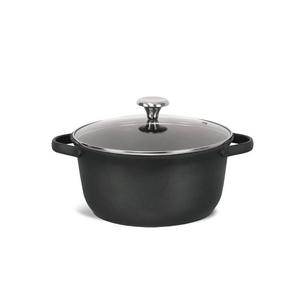 TOPF Schwarz 34/24/11.5 cm MR402724 - Schwarz, Metall (24cm) - Maestro 