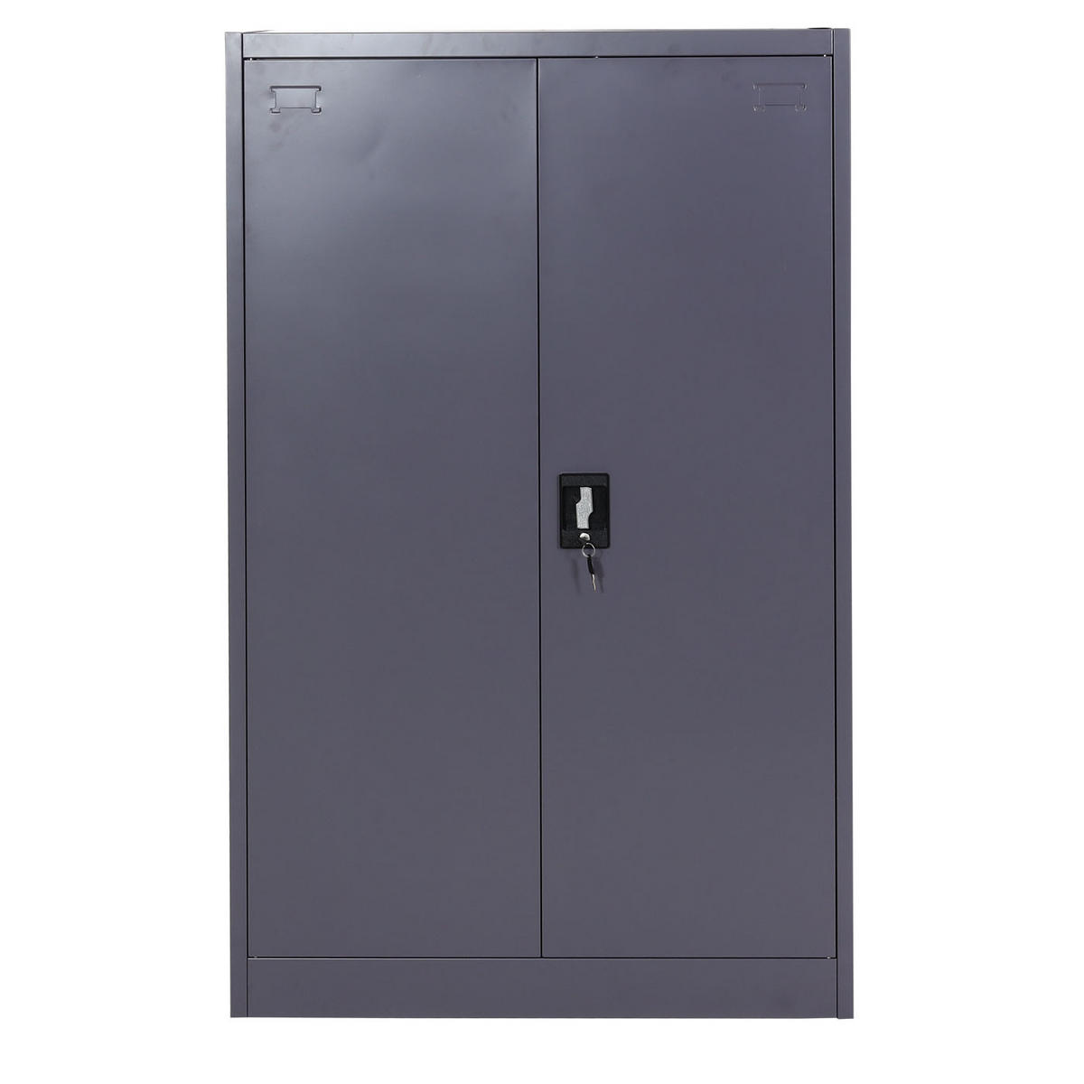 AKTENSCHRANK 140x90x40cm 2 Türen abschließbar Metall Dunkelgrau - Dunkelgrau, Metall (90/140/40cm) - PROREGAL
