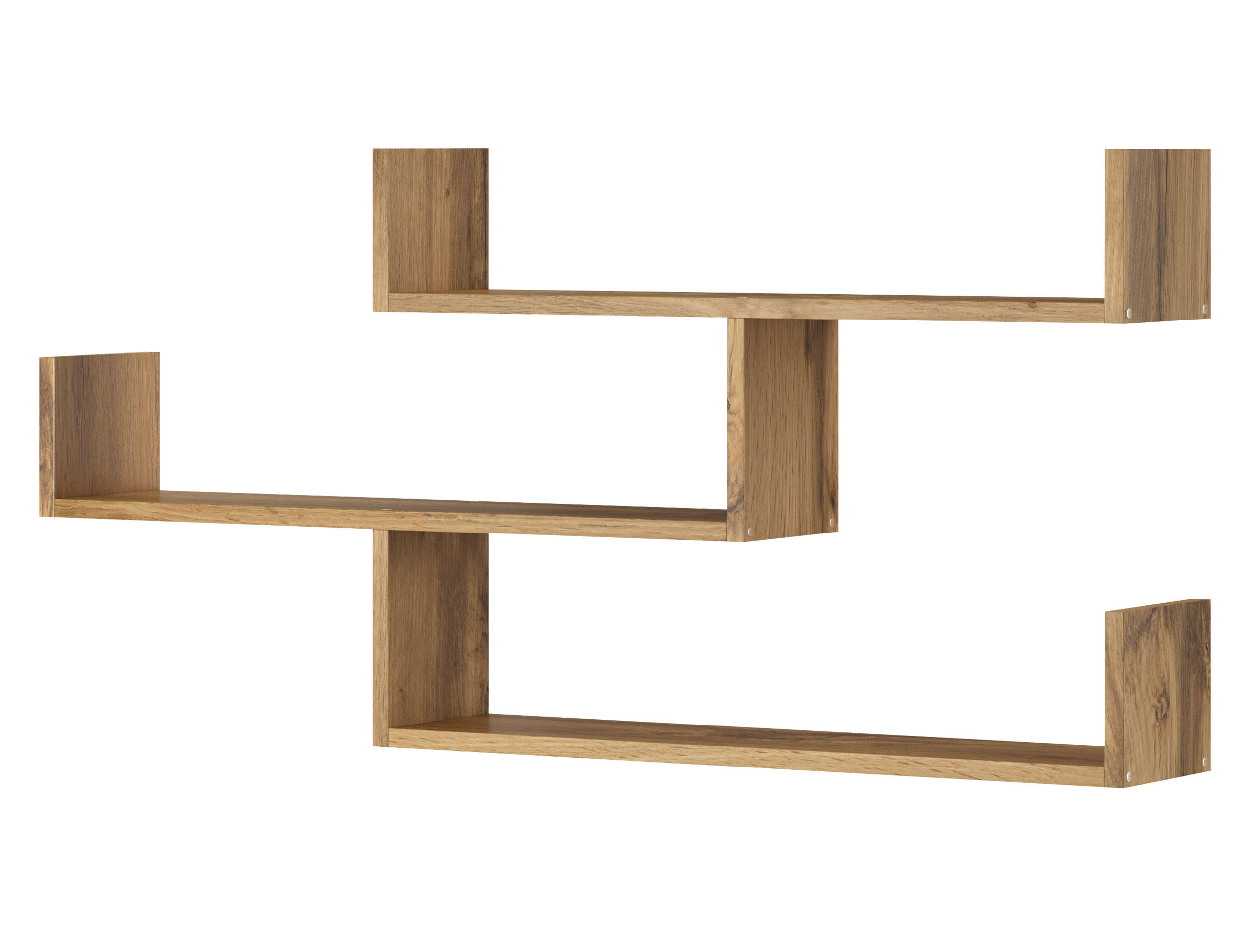 WANDREGAL Trio 003 - Eiche Wotan, Holzwerkstoff (119/55/18cm) - MIRJAN24
