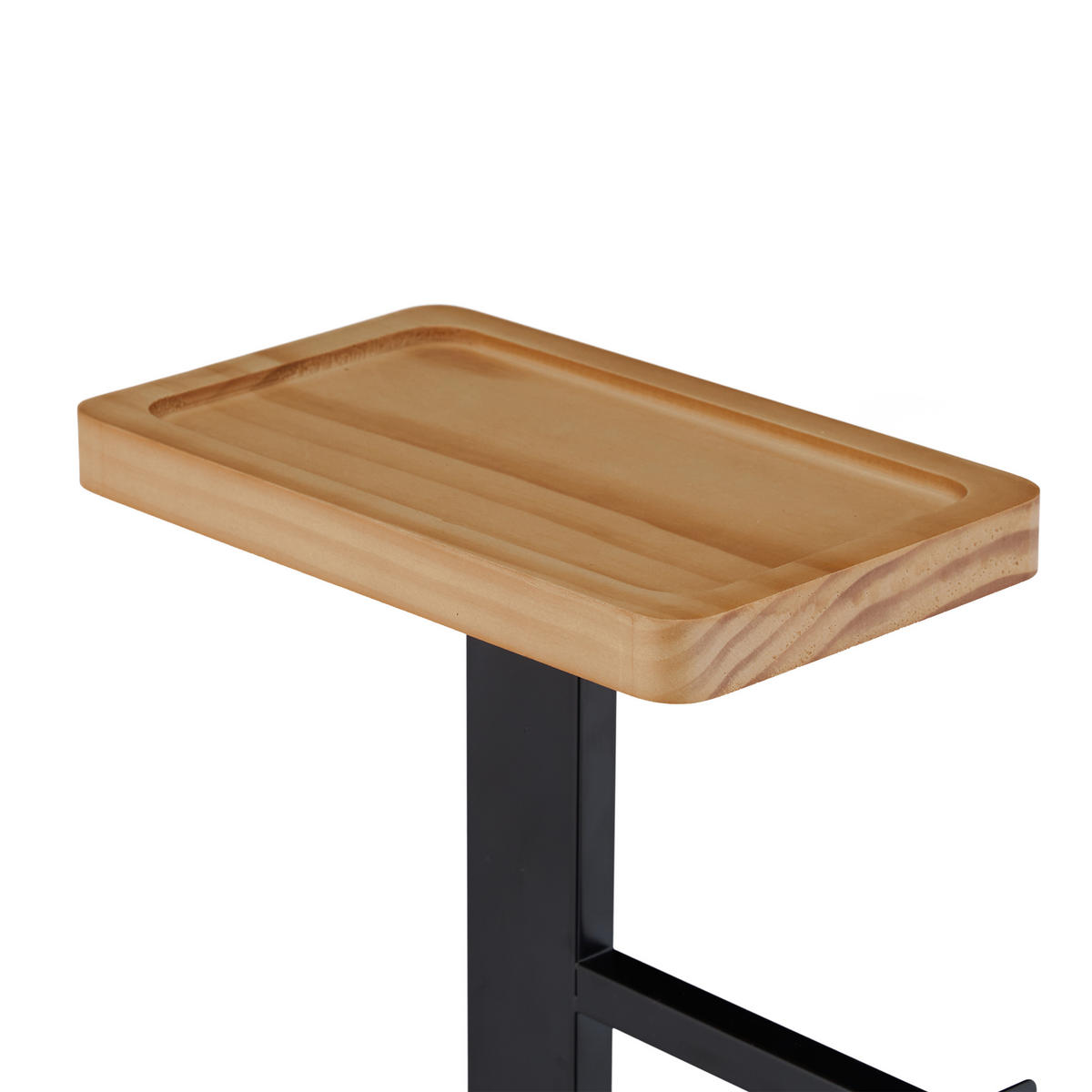 WC Butler - Schwarz, Holz/Metall (25/73/20cm) - Relaxdays