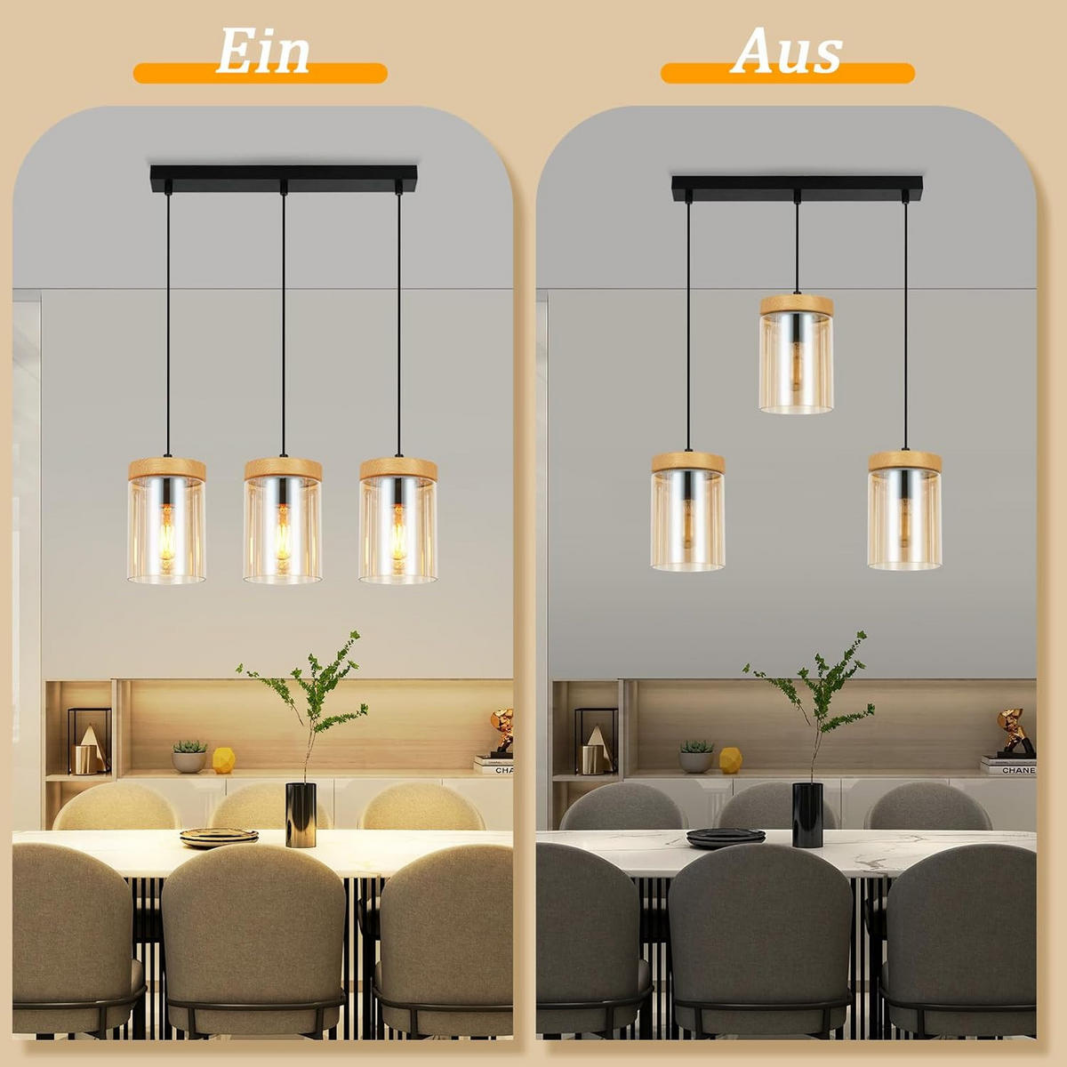KRONLEUCHTER Flamhold 12.0/46.0/137.5 cm - Schwarz, Metall (137.5/12/46cm) - ZMH