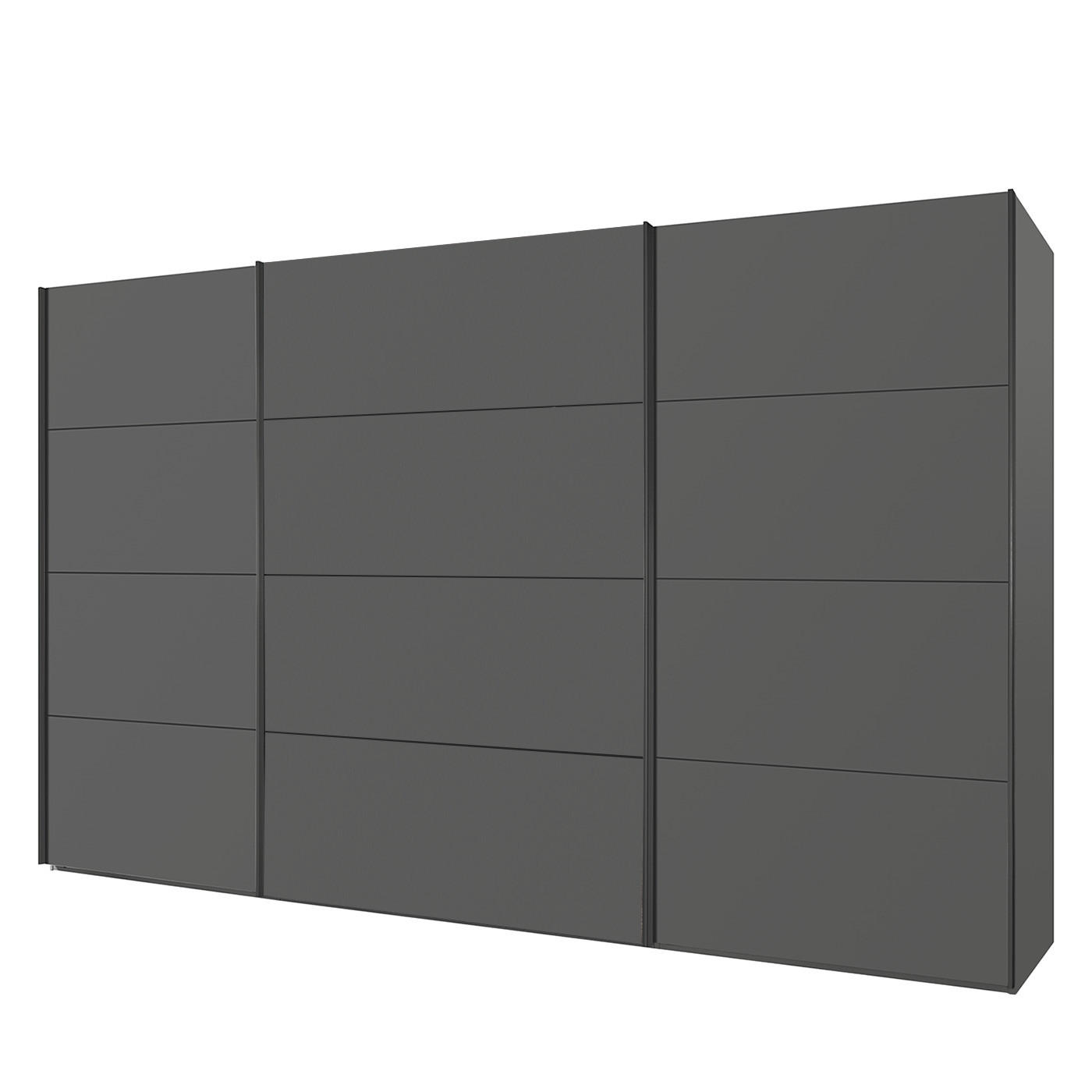 SCHWEBETÜRENSCHRANK - Graphitfarben, Holzwerkstoff (405/222/69cm) - home24
