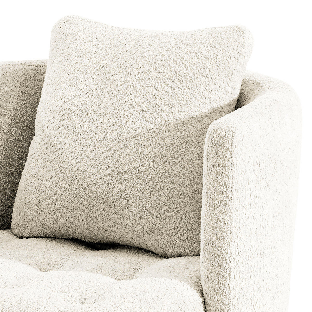 SESSEL - Schwarz/Weiß, Textil/Metall (65/77/40cm) - home24