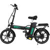 E BIKE Klapprad BK5S Leicht & Kompakt für Stadt & Bahn - 85% vormontiert mit 36Vh/10,4Ah abnehmbarer Akku - Schwarz, Metall (37cm) - HITWAY