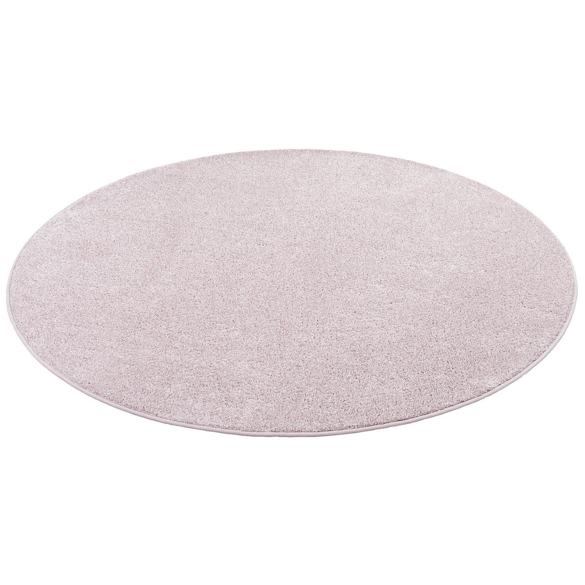 LUXUS SOFT VELOURS TEPPICH SHINE RUND - Rosa, Textil (133/133cm) - Snapstyle