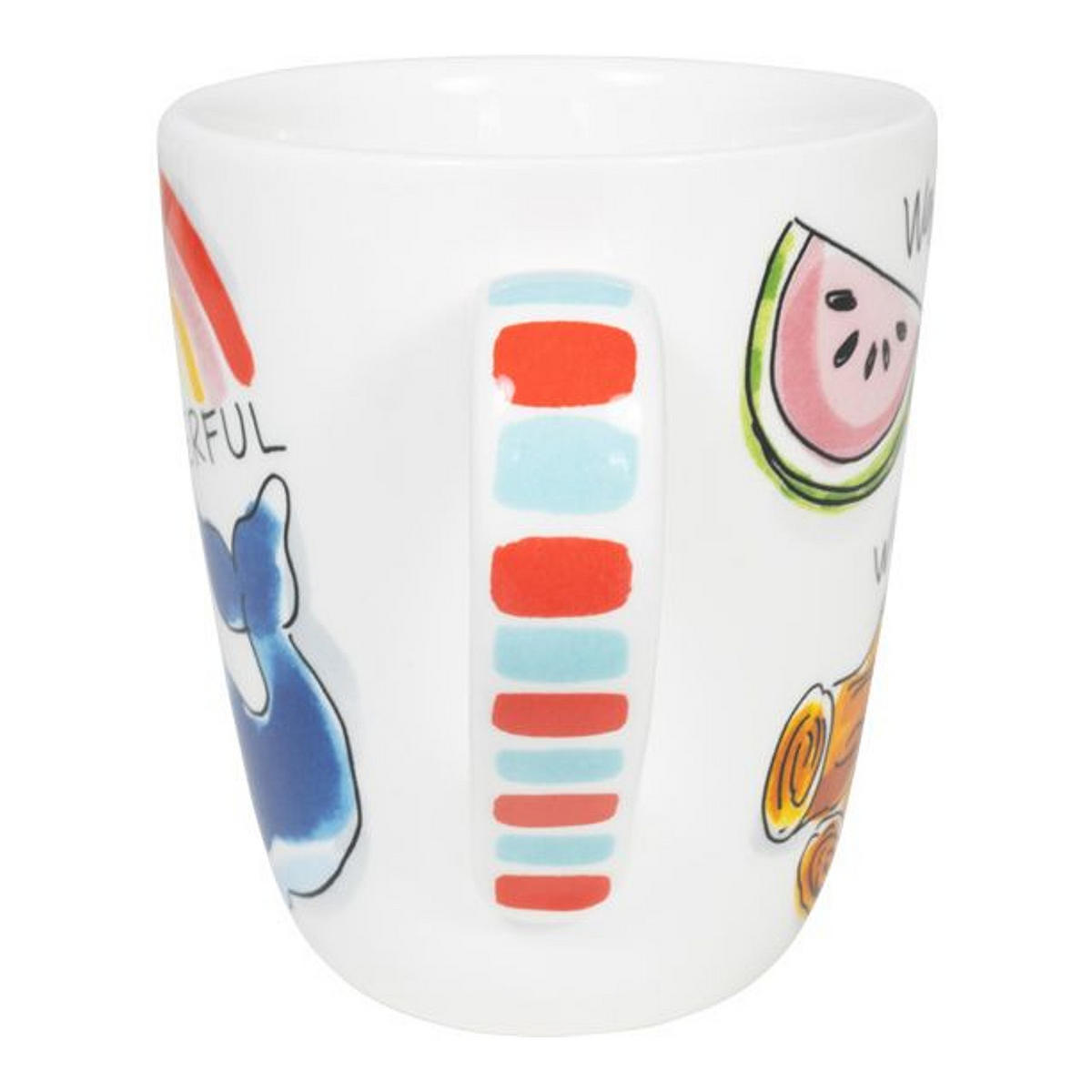BECHER Liebesbrief W in Bunt - 350 ml - Multicolor, Keramik (0.35L) - Blond Amsterdam