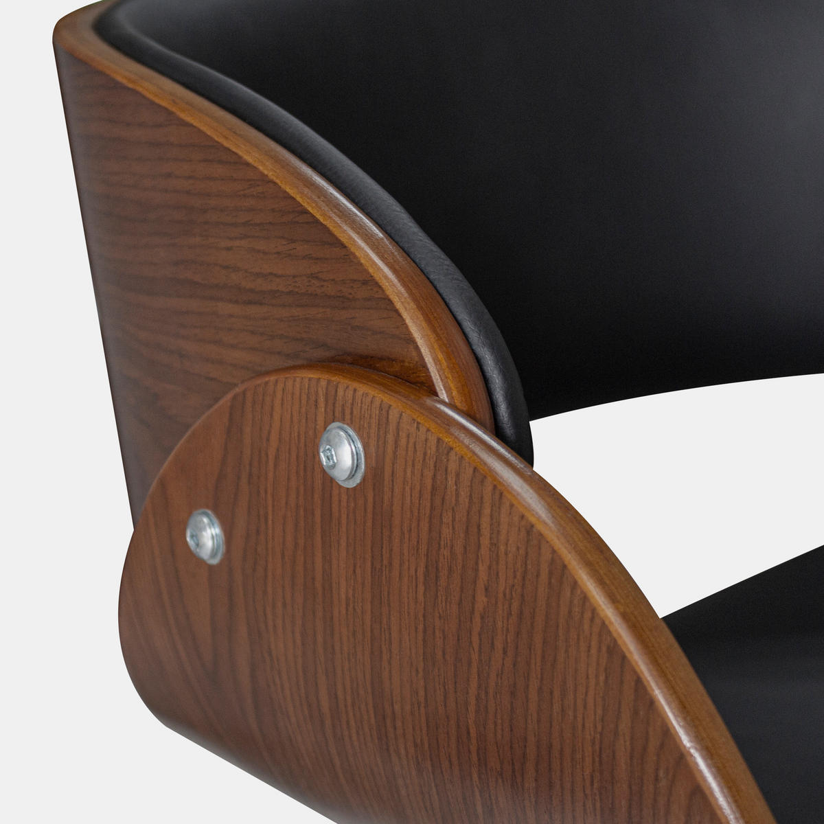DREHSTUHL Schwarz - Schwarz, Holzwerkstoff (50/65/65cm) - Teamson Home