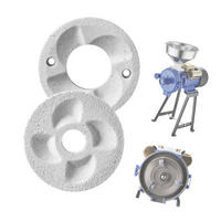 GETREIDEMUHLE 2-teiliges Set Ersatzmahlscheiben Kompatibel Mit GM-002 - Silberfarben, Metall (18/8/18cm) - Rolipo