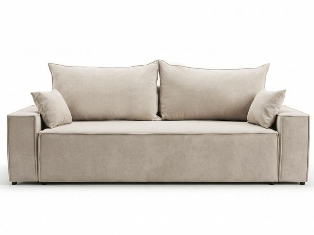 SOFA 230/90/70 Beige Sivra - Beige, Kunststoff/Textil (230/70/90cm) - Graingold
