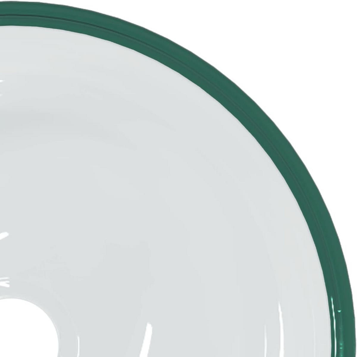 WASCHBECKEN 30/12 cm aus Hartglas Transparent - Transparent, Glas (30/12/30cm) - vidaXL