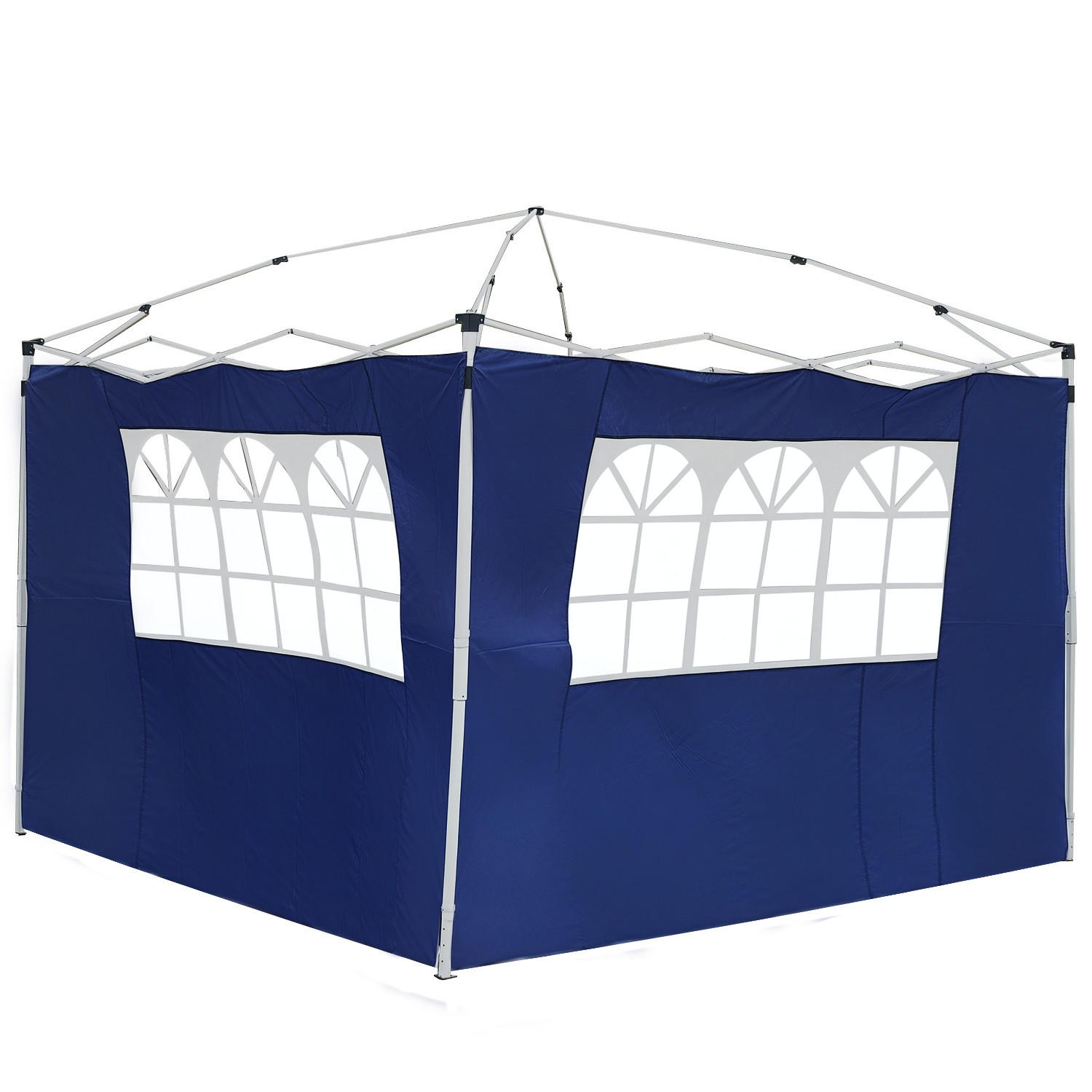 PAVILLON-SEITENTEIL Blau 1 Stück - Blau, Naturmaterialien (300/200cm) - GiPP