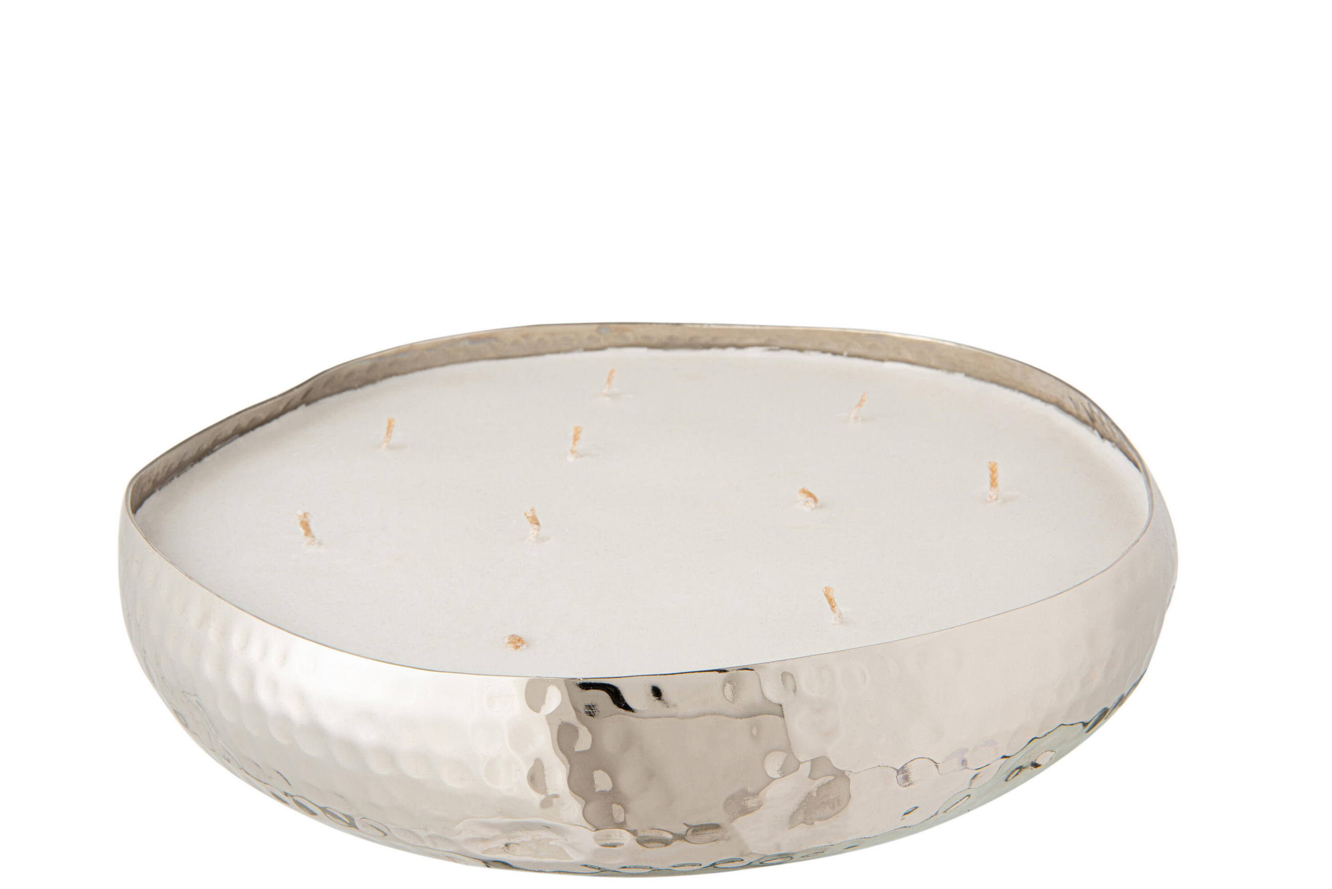 DUFTKERZE M-CHIC - Silber - L - 44 Std. - Silberfarben, Paraffin (31/10cm) - J-Line