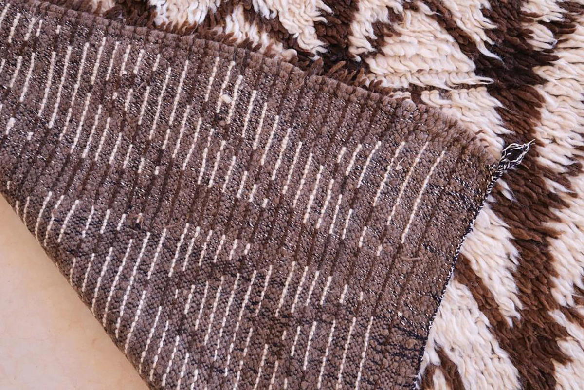 BERBERTEPPICH aus reiner Wolle 111x 269 cm - Beige, Naturmaterialien (111/269cm) - AFK Living