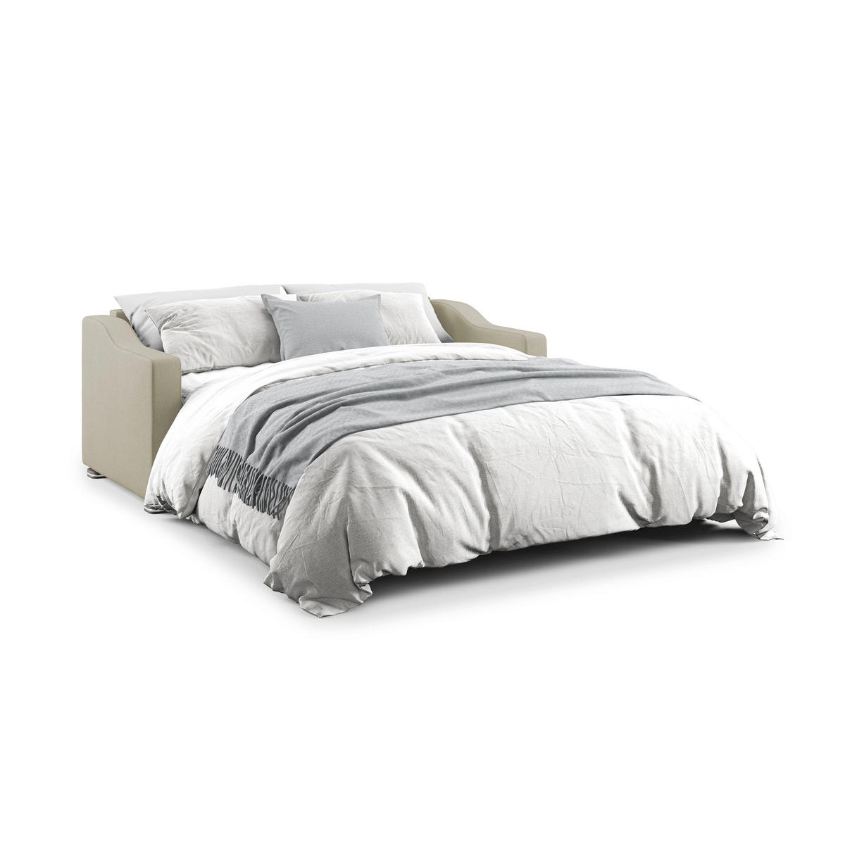 SCHLAFSOFA Amber - Creme, Textil (171/100/98cm) - Divani.store