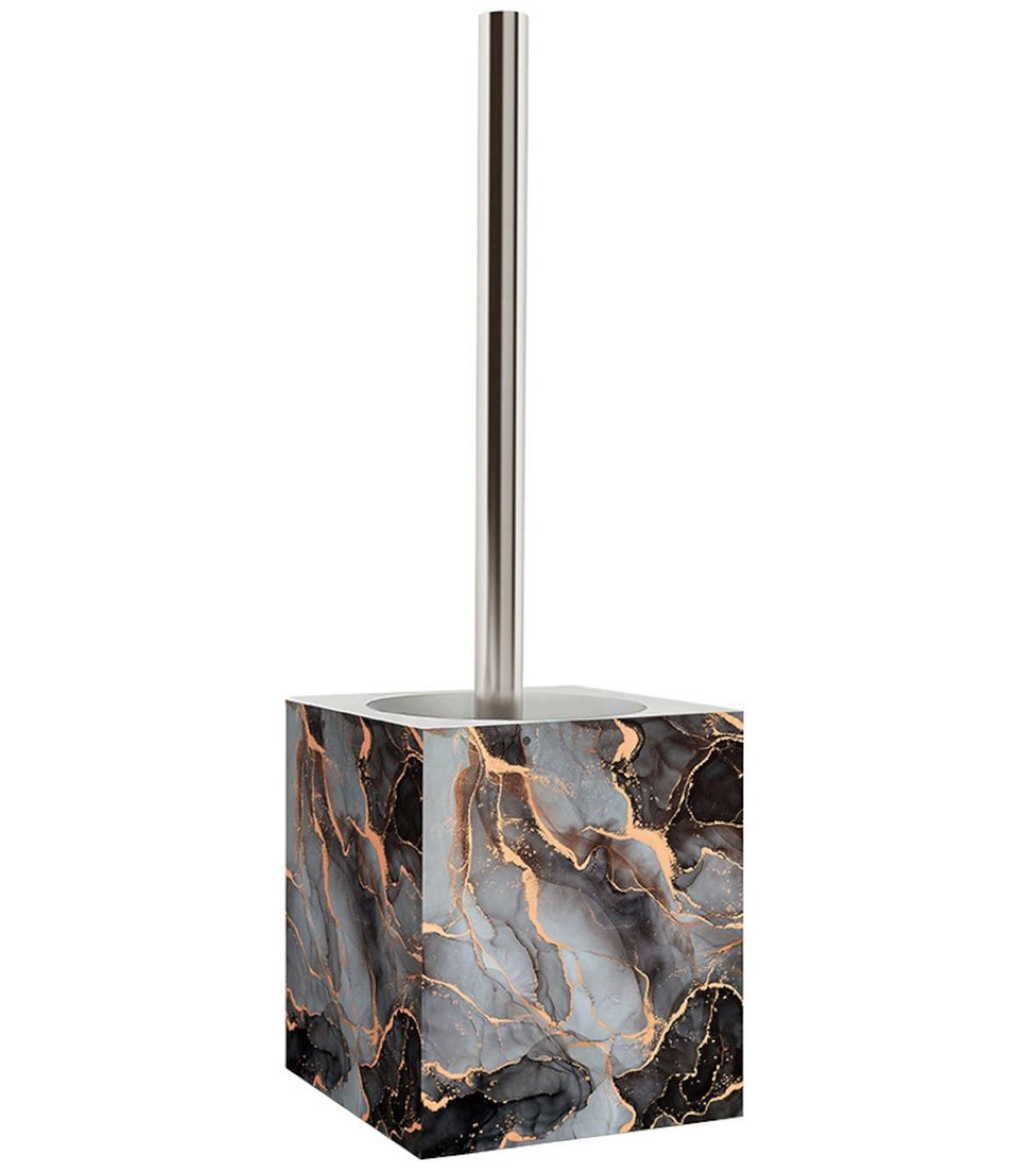 BADEZIMMER Set Marmor Abstrakt - Grau, Kunststoff (7/17/7cm) - Sanilo