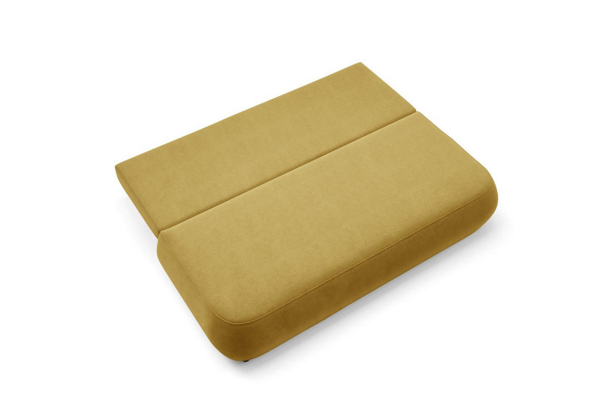 SCHLAFSOFA mit Bettkasten Gelb - Gelb/Schwarz, Holz/Holzwerkstoff (210/82/106cm) - Furnisell