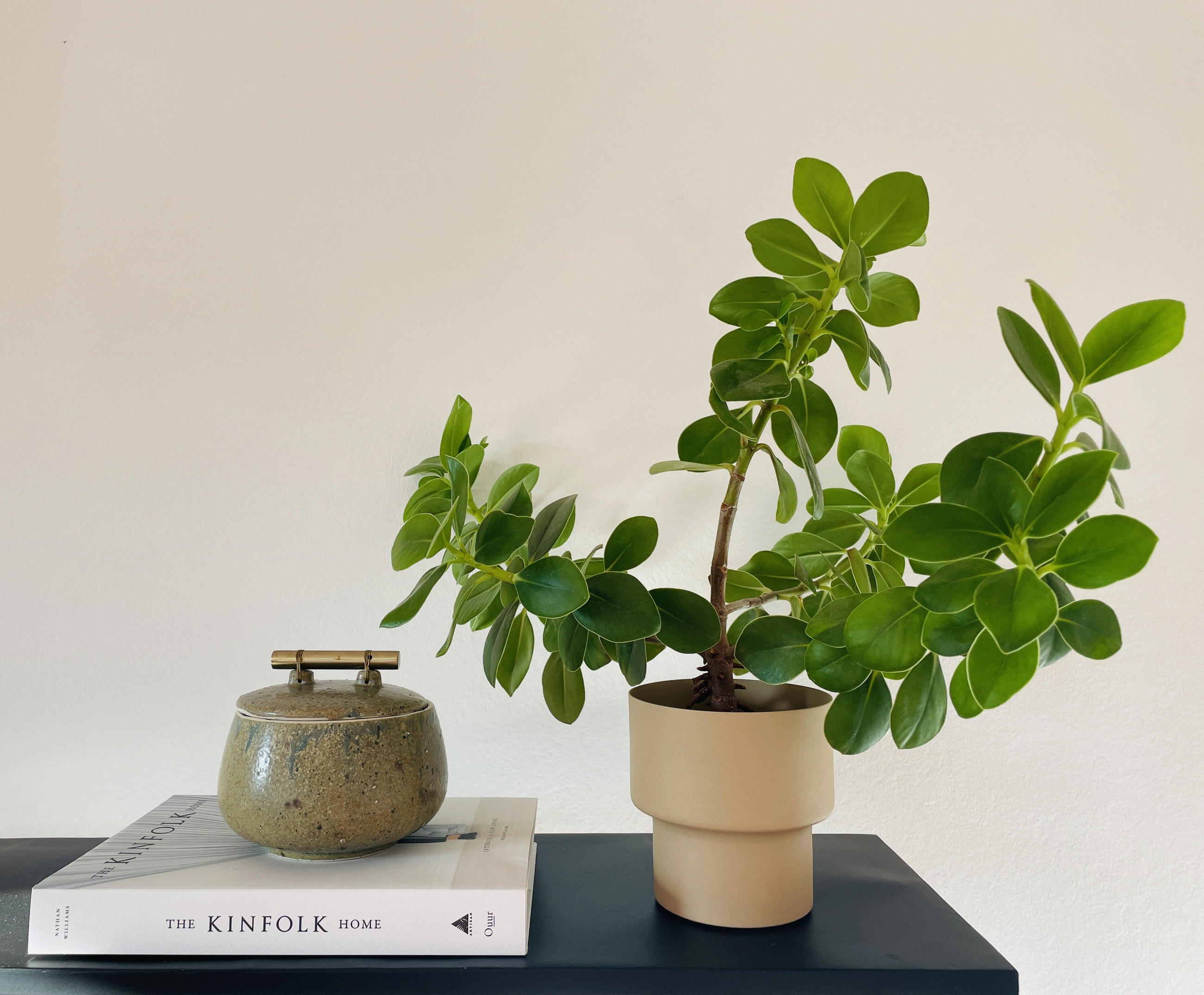 BLUMENTOPF Bakir Sand Ø13,5/13 cm - Braun, Metall (13.5/13/13.5cm) - LaLe Living