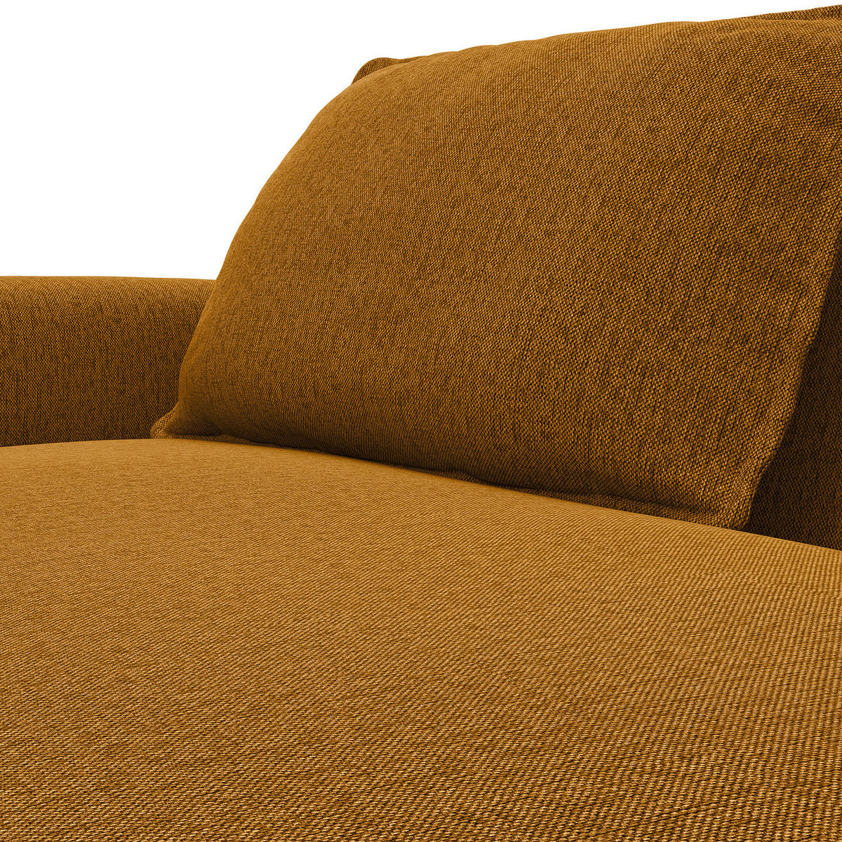 2,5-SITZER SOFA - Orange, Textil (217/82/156cm) - home24