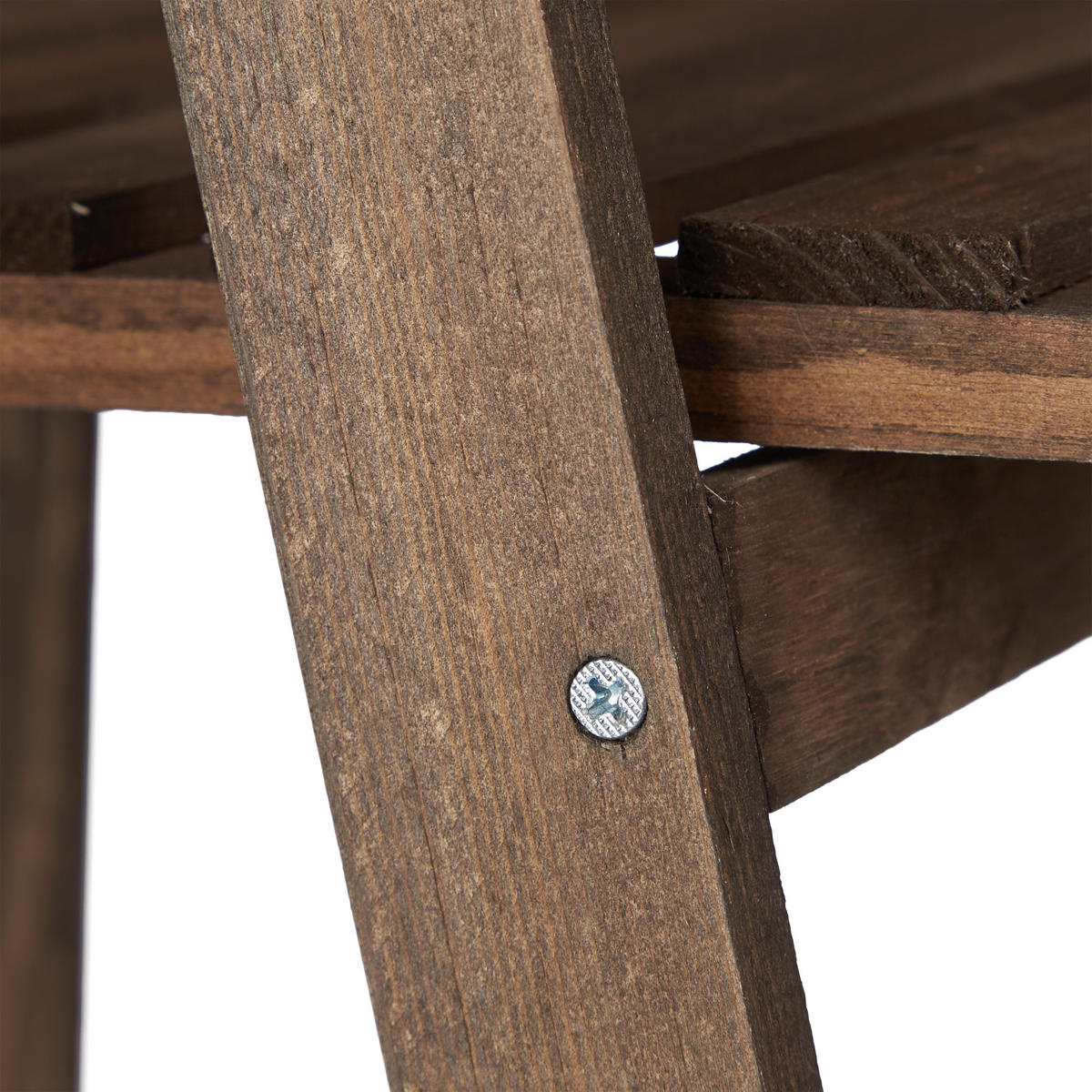 BLUMENTREPPE - Dunkelbraun, Holz (41/160/49cm) - Relaxdays