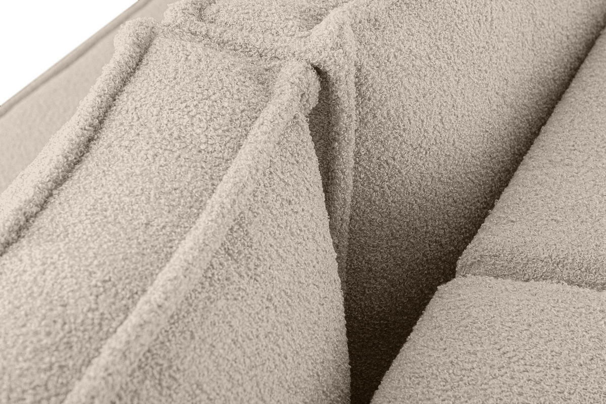 3-SITZER-SOFA NAPI II mit Schlaffunktion, elfenbein - Creme/Weiß, Textil (228/89/101cm) - KONSIMO®