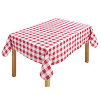 TISCHDECKE kariert 180/140 cm - Rot, Kunststoff (180cm) - Maximex
