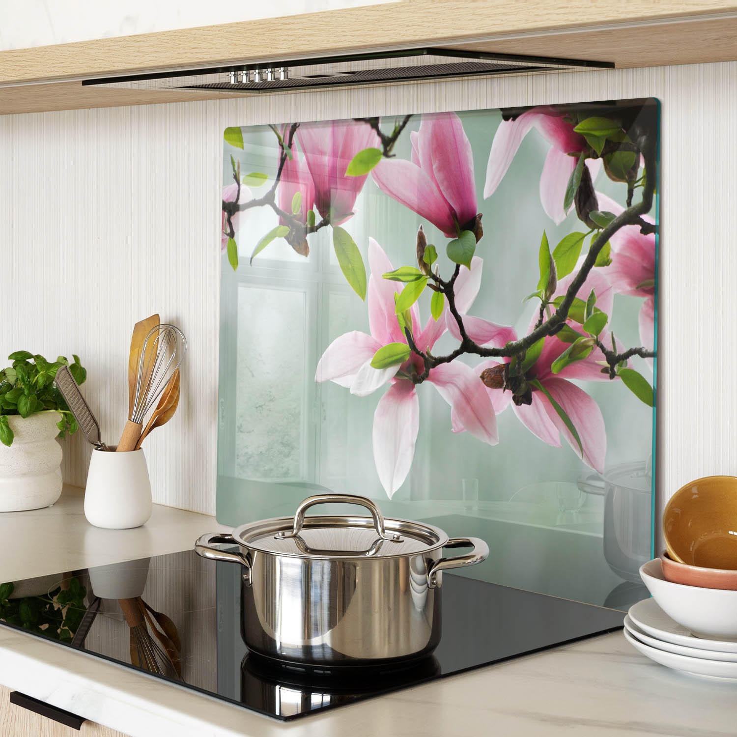 GLASPLATTE 60x52 cm Magnolie - Pink, Glas (60/0.4/52cm) - TULUP