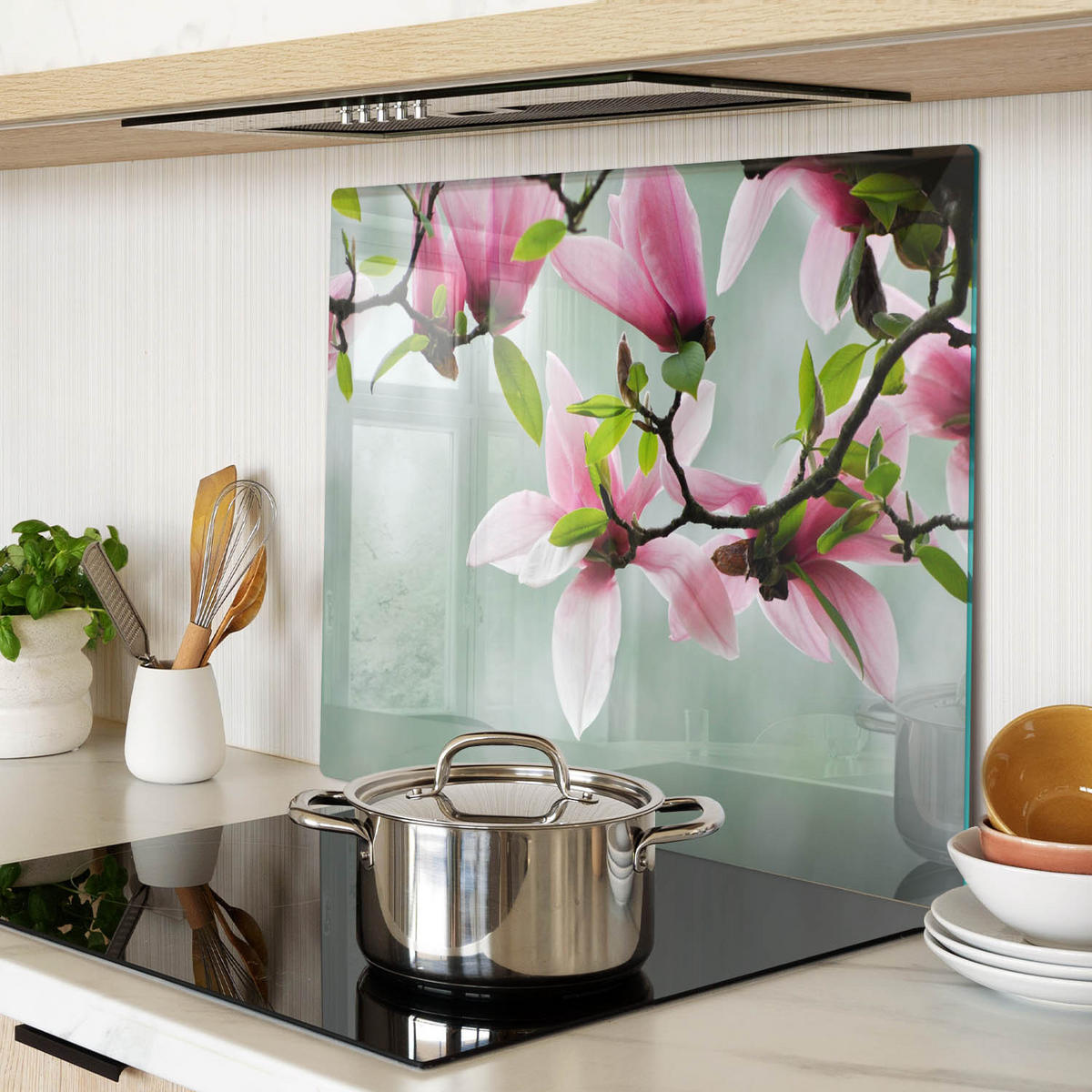 GLASPLATTE 60x52 cm Magnolie - Pink, Glas (60/0.4/52cm) - TULUP