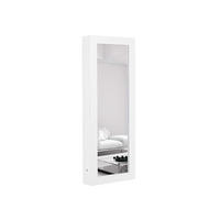 BÜGELBRETTSCHRANK DE-37977 mit Spiegel und Aufbewahrung Weiß - Weiß, Holzwerkstoff (95.5/9.5/35.5cm) - ComfortXL
