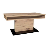 COUCHTISCH Höhenverstellbar Else 2 110x59x60 Holzwerkstoff Viking Oak - Eichefarben/Schwarz, Holzwerkstoff (110/60/59cm) - 58aufmkessel