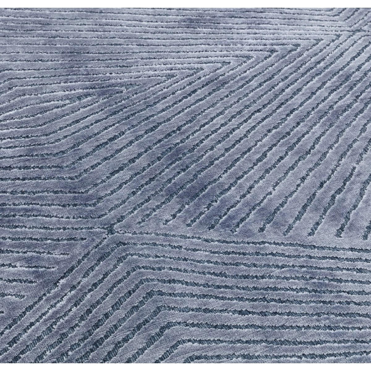 TEPPICH Moderner für Wohn- und Schlafzimmer LAIZE Blau 160 x 230 cm - Blau, Textil (160/230cm) - Novatrend