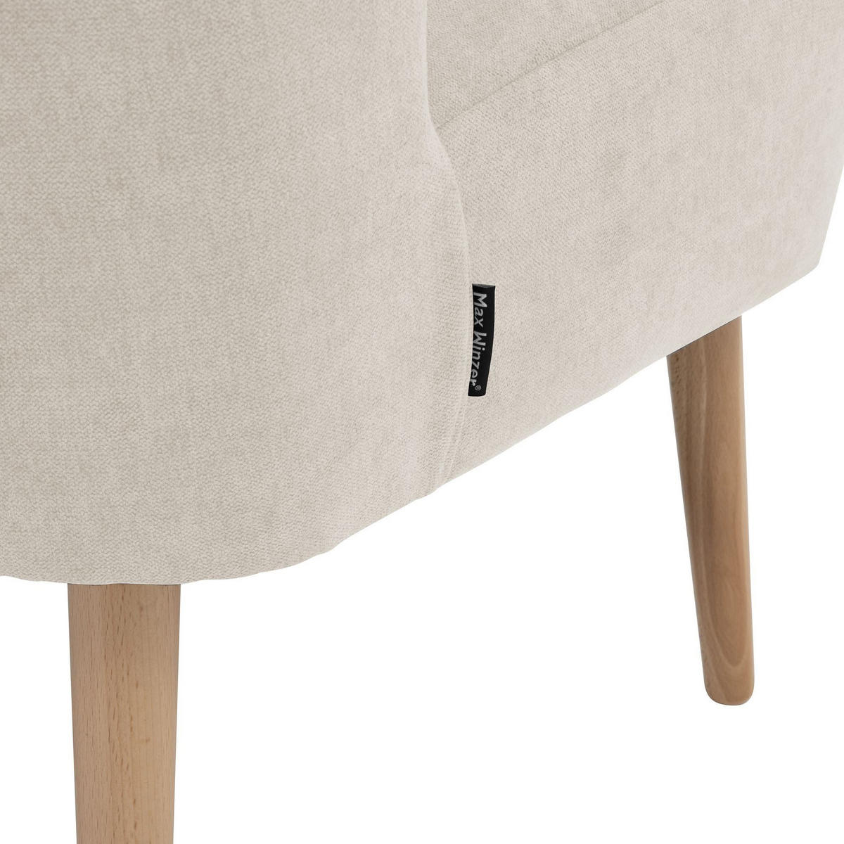 SESSEL Kamle Bezug Flachgewebe Buche natur / beige - Weiß, Kunststoff (68/78/58cm) - 58aufmkessel
