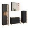 BADMÖBEL-SET Karen Sonoma/Anthrazit 4 Teile - Anthrazit, Holzwerkstoff (100/65/35cm) - Vicco