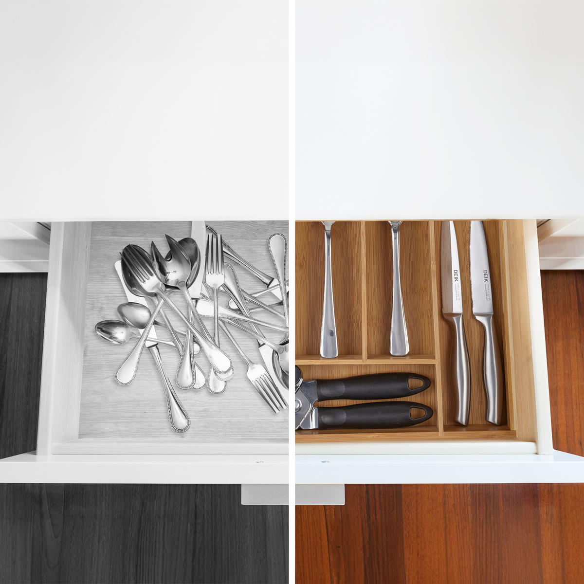 BESTECKKASTEN - Hellbraun, Holz/Holzwerkstoff (30/5/34cm) - Relaxdays