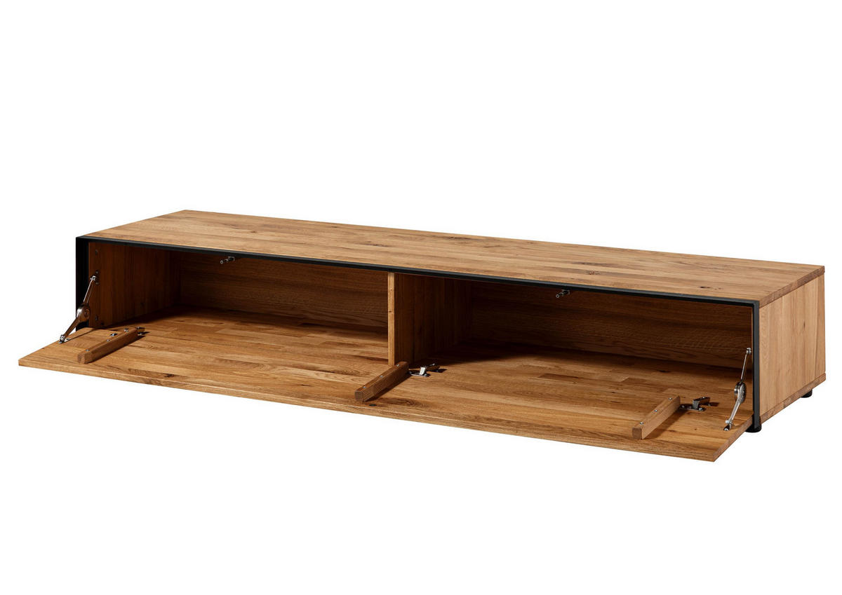 LOWBOARD Wildeiche 200x53x32 natur geölt STARNBERG #13 - Naturfarben, Holz (200/32/53cm) - Massivmoebel24