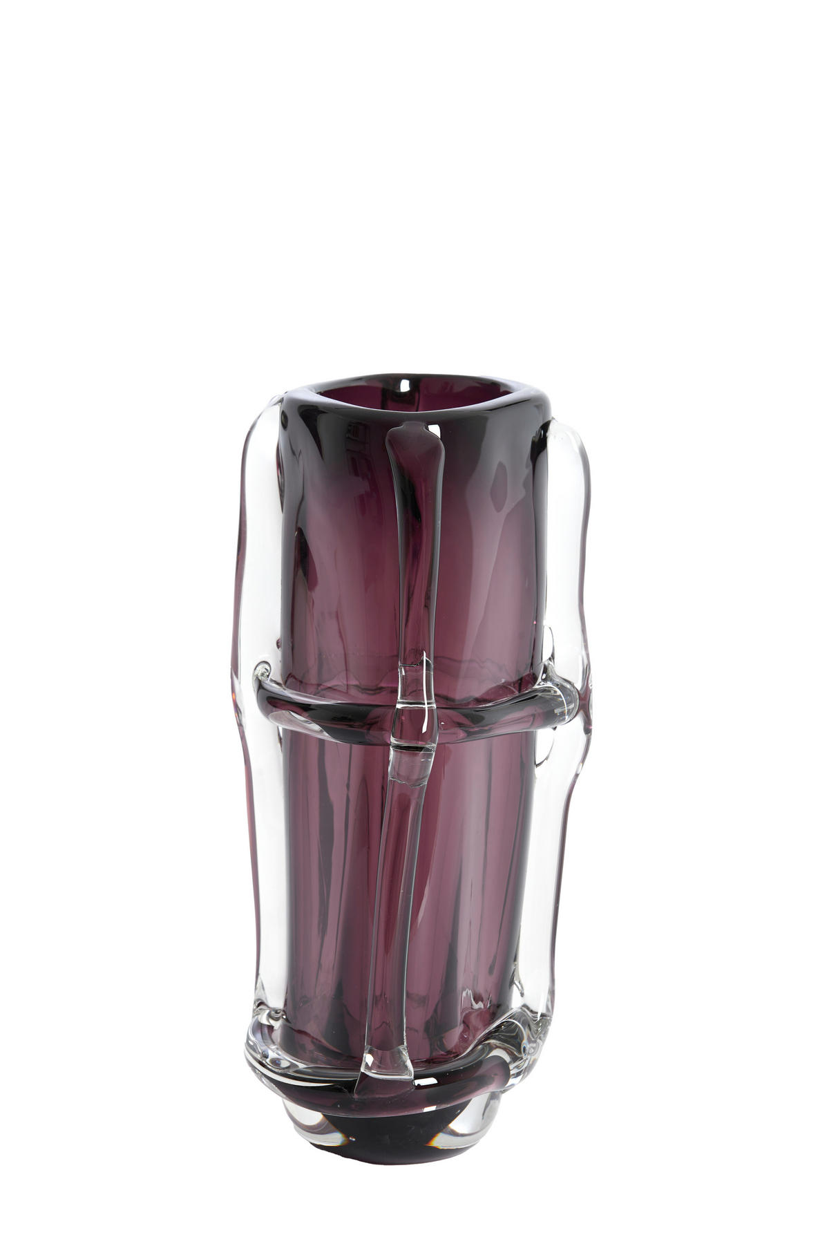 VAZE Ashoro Lila 20.5/13/29 cm - Lila, Glas (29cm) - Light & Living