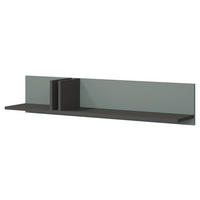 WANDREGAL Alsy AL15 - Anthrazit/Grün, Holzwerkstoff (110/22/22cm) - MIRJAN24