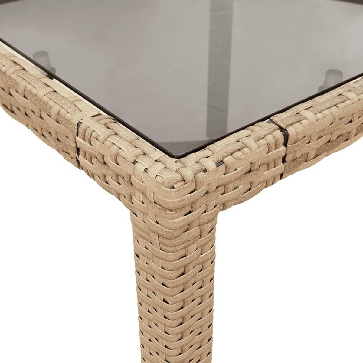 GARTENTISCH Tischger 90/75/90 cm - Beige, Naturmaterialien (90/90/75cm) - ZMH