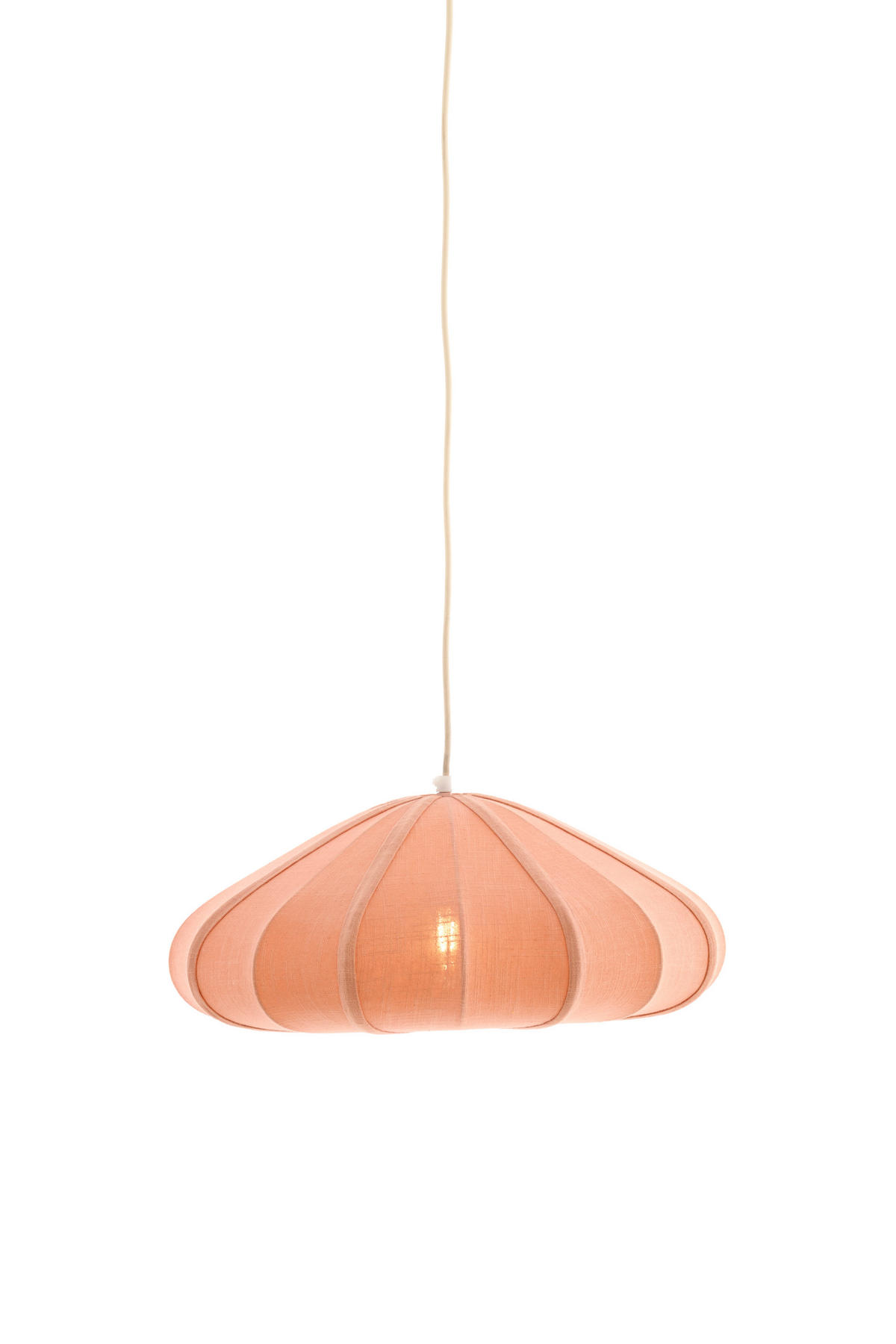 HÄNGELAMPE - Rosa - 50/50/20 cm - Pink, Textil (50/50/20cm) - Light & Living