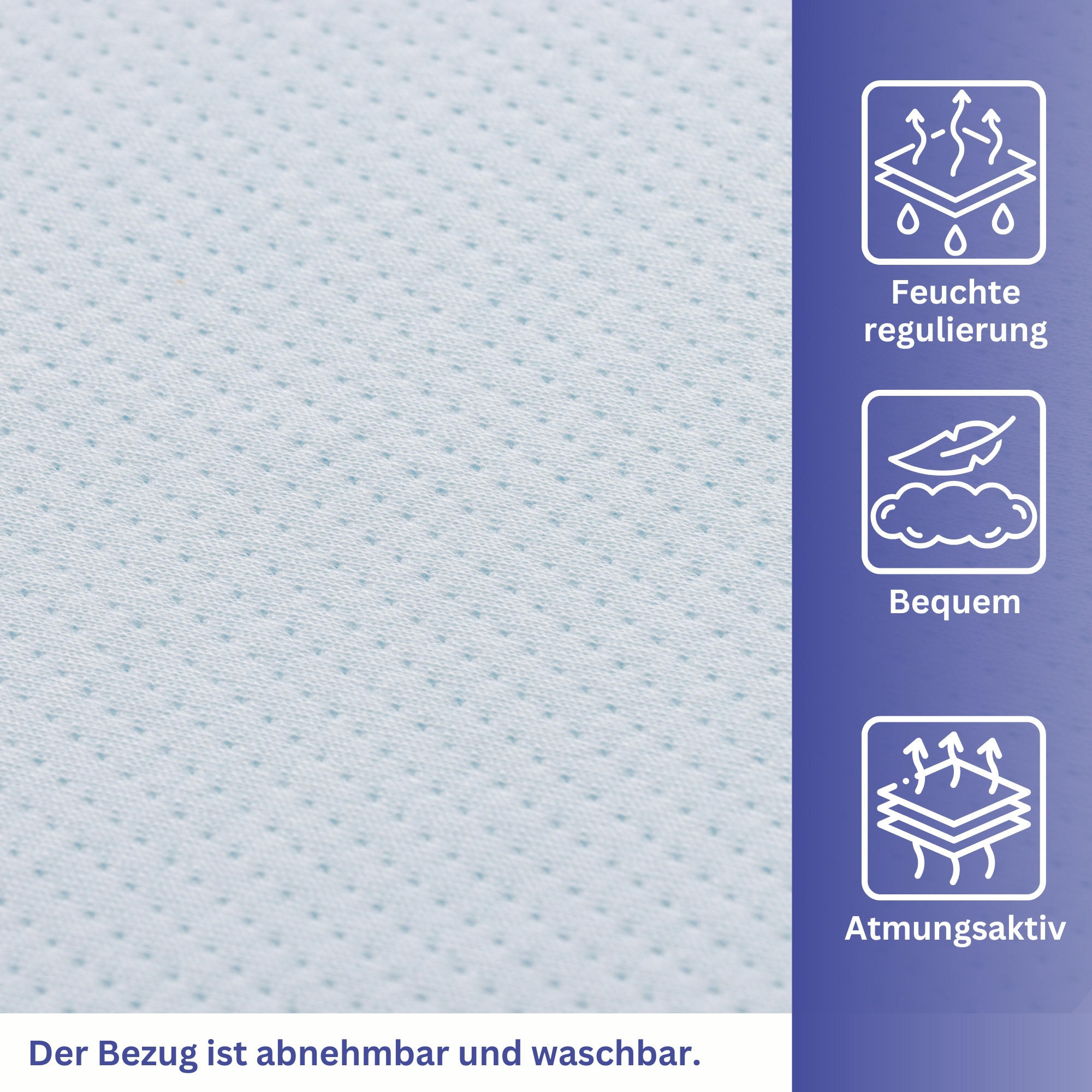 Thumbnail - Arensberger Topper, Weiß, Textil, 90x200 cm, Schlafzimmer, Matratzen Shop, Matratzenzubehör, Topper