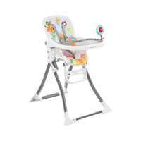 KINDERHOCHSTUHL Izzy klappbar rosa Rassel, Fußstütze, Gurt, Doppeltablett - Rosa, Metall (49/92/68cm) - Kikka boo